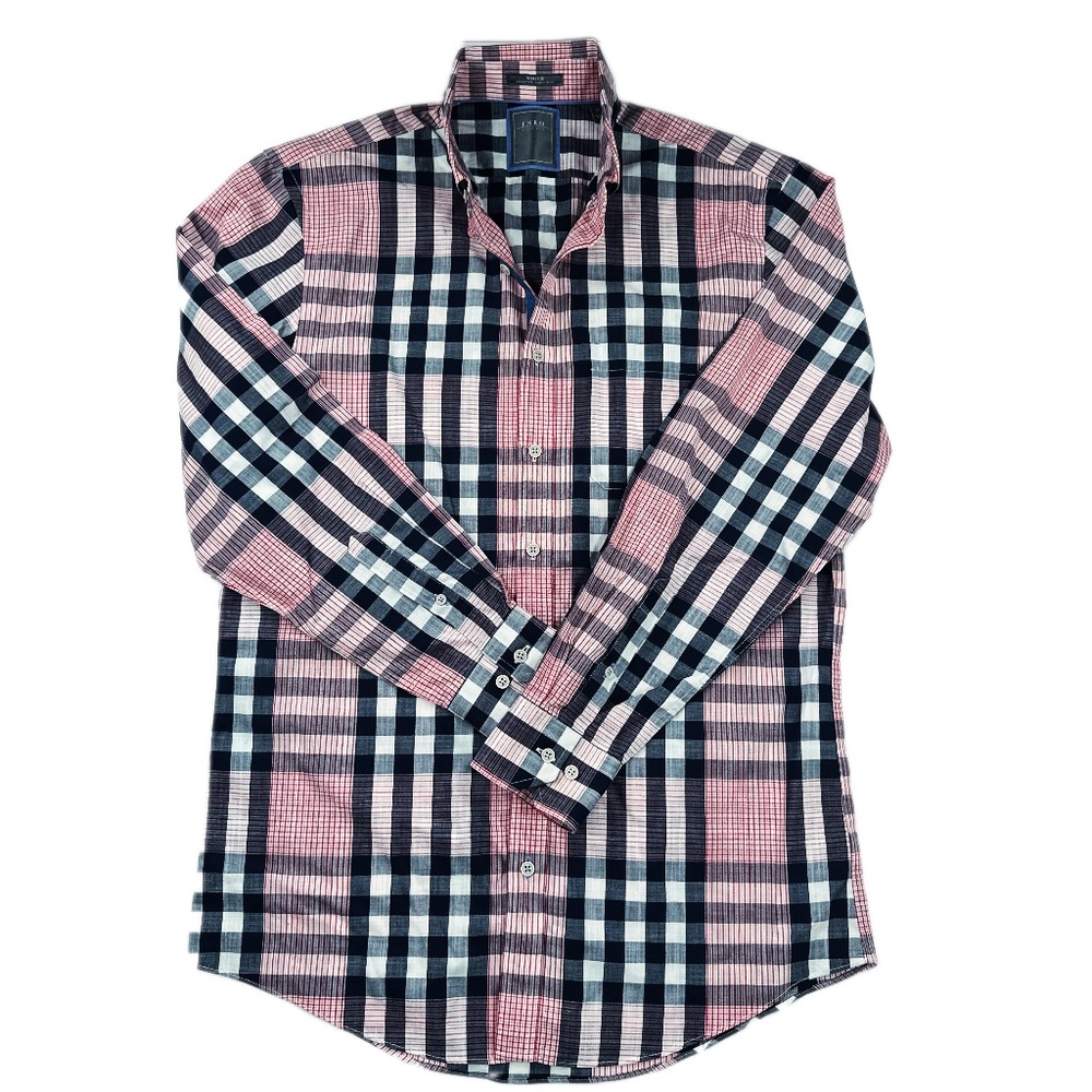 Plaid Enro Long Sleeve Button Down Shirt * M